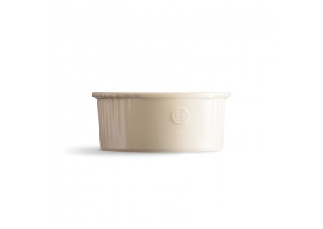 Moule à Soufflé Rond Céramique 23 cm Argile Blanc Cassé 