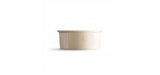Moule à Soufflé Rond Céramique 23 cm Argile Blanc Cassé 