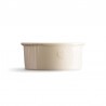 Voir la slide Moule à Soufflé Rond Céramique 23 cm Argile Blanc Cassé 