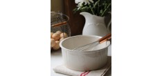 Ronde Keramische Soufflévorm 23 cm Argile Wit