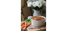 Moule à Soufflé Rond Céramique 23 cm Argile Blanc Cassé 