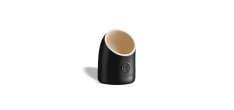 Main à Sel et Sel de Guérande Céramique 15,5 x 11 cm Noir Mat Truffe -