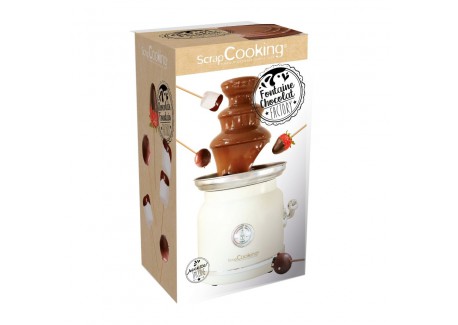 Chocolate Factory Fontaine à Chocolat Electrique 3 Etages Blanc Crème
