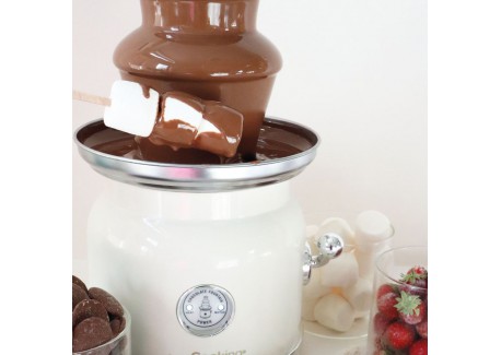 Chocolate Factory Elektrische Chocoladefontein met 3 Niveaus Crèmewit