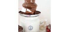 Chocolate Factory Elektrische Chocoladefontein met 3 Niveaus Crèmewit