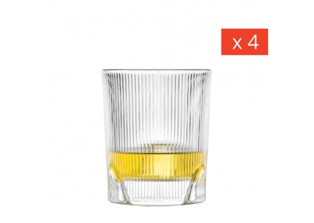Fave Verre à Whisky Strié 60 (4 pcs)