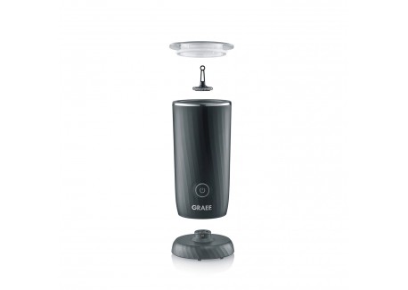 MS402 Zwarte Elektrische Melkopschuimer Verwarmer 240 ml