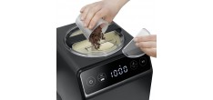 IM706 Turbine à glace et Yaourtière 2-en-1 avec Cuve Inox 2L Noir Mat