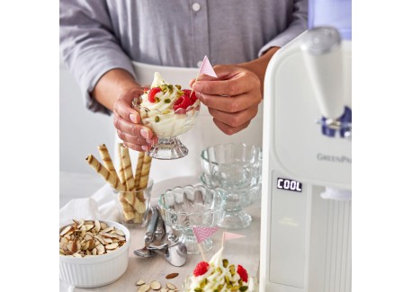 Frost Turbine à Glace Italienne Milkshake Sorbet Granité 1,8L Blanc Cr