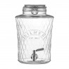 Zie dia Diamond Glazen Drankdispenser met RVS kraan 5L