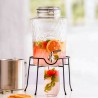 Voir la slide Diamond Distributeur en Verre pour Boissons Jus Cocktails Robinet Inox