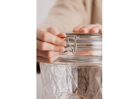 Diamond Glazen Drankdispenser met RVS kraan 5L