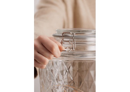 Diamond Glazen Drankdispenser met RVS kraan 5L