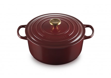 Signature Ronde Gietijzeren Braadpan 6,7 L Rhône Rood (28 cm)