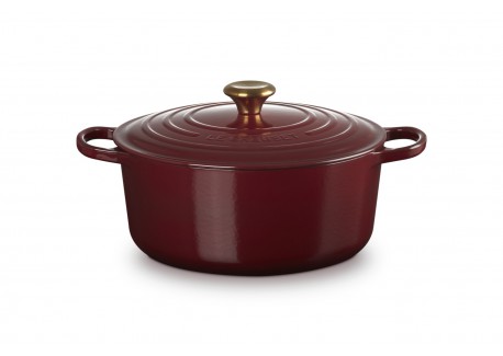 Signature Ronde Gietijzeren Braadpan 6,7 L Rhône Rood (28 cm)