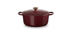 Signature Ronde Gietijzeren Braadpan 6,7 L Rhône Rood (28 cm)