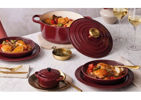 Cocotte Fonte Signature Ronde 6,7 L Rouge Rhône (28 cm) 