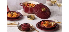 Signature Ronde Gietijzeren Braadpan 6,7 L Rhône Rood (28 cm)