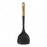 Zie dia Zwarte Siliconen Wokspatel met Houten Handvat 31 cm