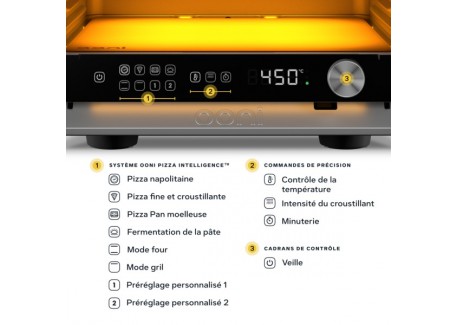 Volt 2 Elektrische Pizzaoven 44x55x26 cm Wit