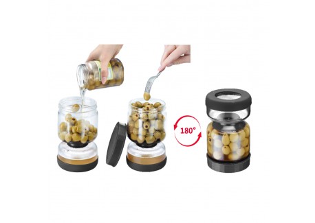 Bocal de Conservation en Verre avec Egouttoir et Couvercle 750 ml 15 c