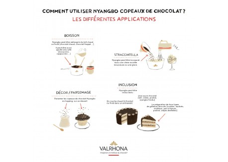 Copeaux Chocolat Noir Nyangbo 68% 250 g