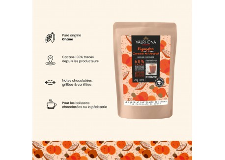 Copeaux Chocolat Noir Nyangbo 68% 250 g