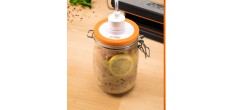 Les Essentiels Couvercle avec Valve Sous-Vide pour Bocal 2 Pcs 