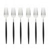 Voir la slide Goa Set Fourchettes de Table Inox Brossé Manche Noir 6 pcs 