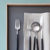 Voir la slide Goa Set Fourchettes de Table Inox Brossé Manche Noir 6 pcs 