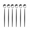Voir la slide Goa Set Cuillères Long Drink Inox Brossé Manche Noir 6 pcs 