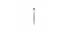 Goa Long Drink Lepel Mat Staal Zwart Heft 6 stk