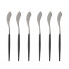 Voir la slide Goa Set Couteaux à Poisson Inox Brossé Manche Noir 6 pcs 