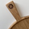Zie dia Peppe Ronde Pizza Snij- en Serveerplank  Eikenhout 35x2 cm