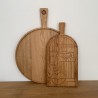 Zie dia Peppe Ronde Pizza Snij- en Serveerplank  Eikenhout 35x2 cm