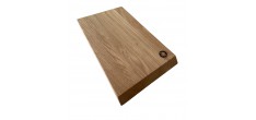 Pierre Planche à Découper Trapèze en Chêne 35x27x1,5 cm 