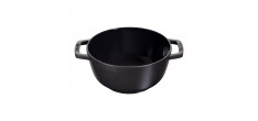 Service à Fondue Savoyarde et Bourguignonne Fonte Emaillée Noir Mat 2,