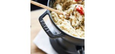 Fondueset in matzwart geëmailleerd gietijzer 2,3 l