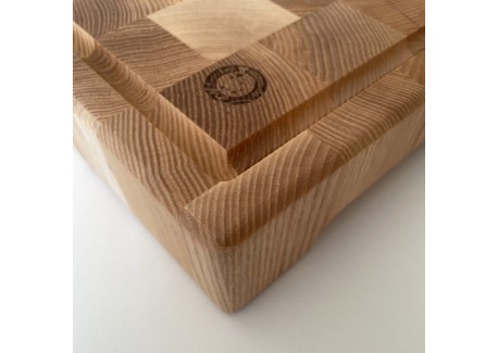 Gordon Snijplank van Staand Essenhout (end grain) 20×20×6 cm