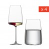 Zie dia Vivid Senses Glazen voor Fruitige en Verfijnde Wijnen(witte/rode) en W
