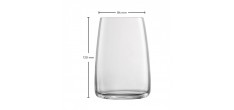 Vivid Senses Verre Vin Fruité fin Vin Blanc/Rouge et Gobelet Eau (8 Pc