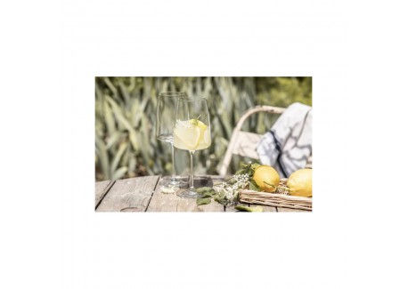Vivid Senses Verre Vin Fruité fin Vin Blanc/Rouge et Gobelet Eau (8 Pc