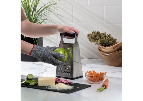 Gant Protection Anti-coupure de Cuisine pour Mandoline Gris
