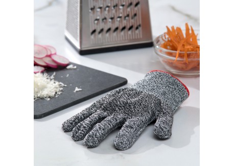 Snijbestendige keukenhandschoen voor mandoline Grijs