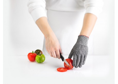 Gant Protection Anti-coupure de Cuisine pour Mandoline Gris