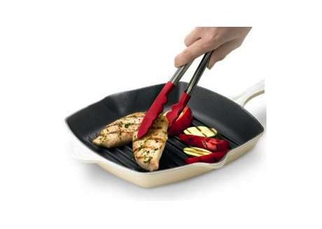 Serveertang met Silicone Rood 24 cm
