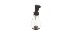 Distributeur Pompe Savon Mousse Noir et Transparent 390 ml 22 cm