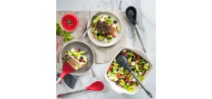 Spatule Tête Silicone Rouge et Inox 30 cm