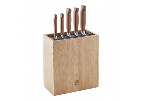 Four Star Bloc de Couteaux Spagetti et Magnétique 6 pièces Bois de Chê