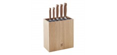 Four Star Bloc de Couteaux Spagetti et Magnétique 6 pièces Bois de Chê